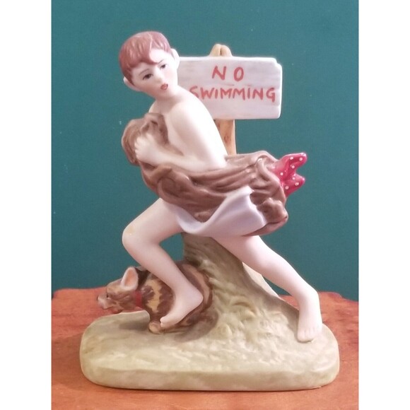 6 Vintage Norman Rockwell Porcelain Figurines Danbury Mint - Picture 2 of 13